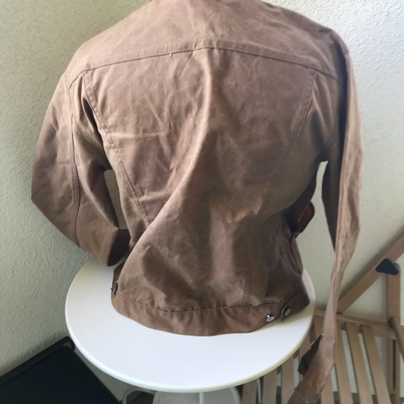 Original Trucker Jacket Waxed Brown size L - Picture 7 of 8
